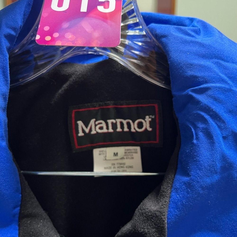 Marmot Vibrant Blue and Deep Black Jacket#015 - Picture 2 of 6